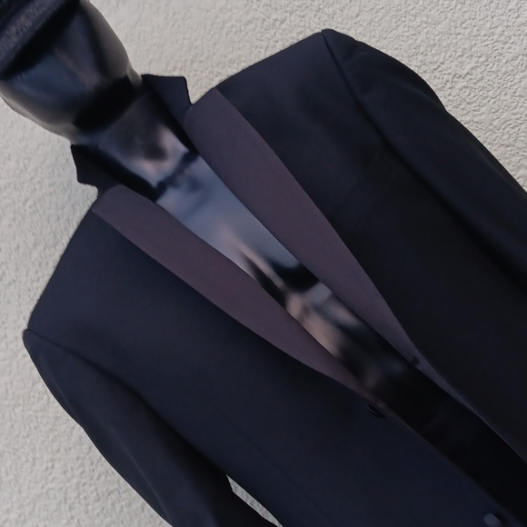(TUX) DANIEL GRAY BLACK NOTCH LAPEL TUXEDO JACKET - Picture 11 of 17